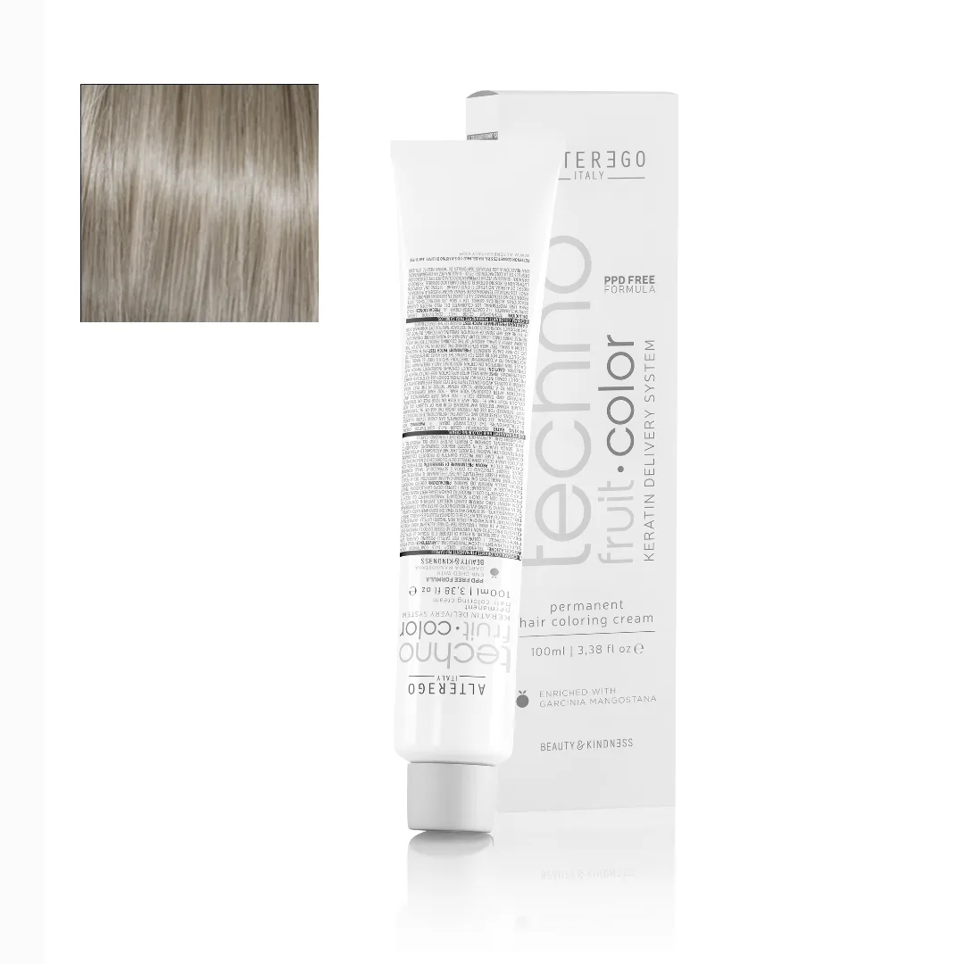 Techno Fruit Color 10/1 RUBIO PLATINO CENIZA 100 ML